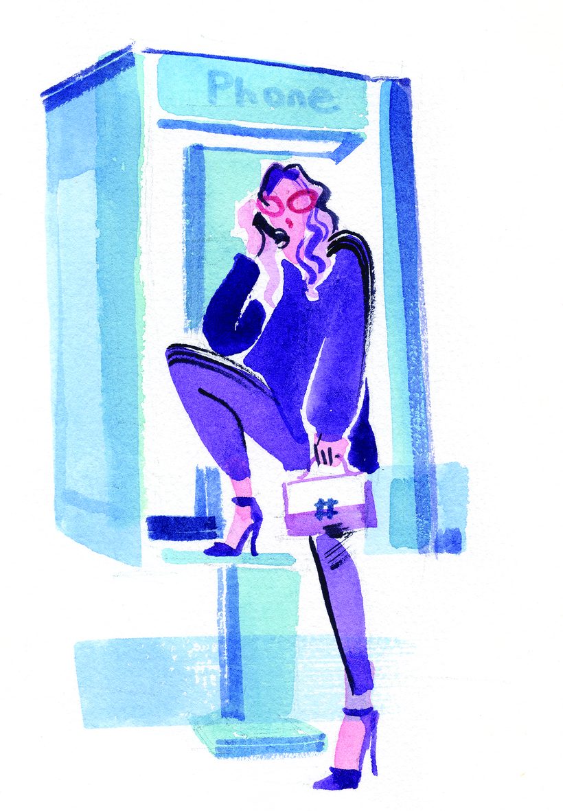 La Madrina, a watercolour illustration by Lihuà.