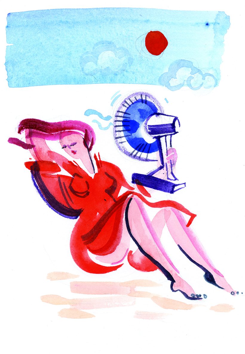 Beyonce wind, a watercolour illustration by Lihuà from the Daydreams collection.
