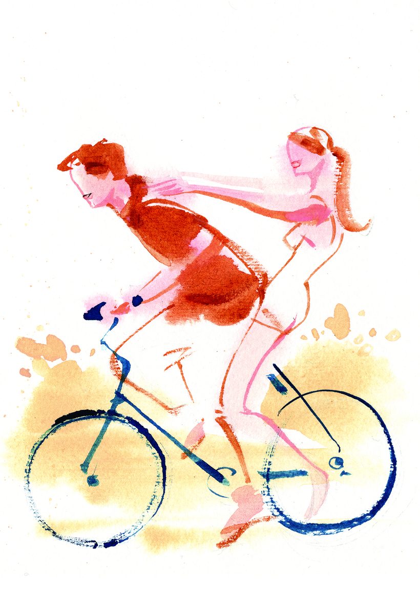 Il Ciclone, a watercolour illustration by Lihuà from the Daydreams collection.