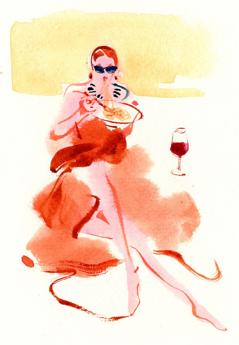 Life in Sepia, a watercolour illustration by Lihuà from the Daydreams collection.