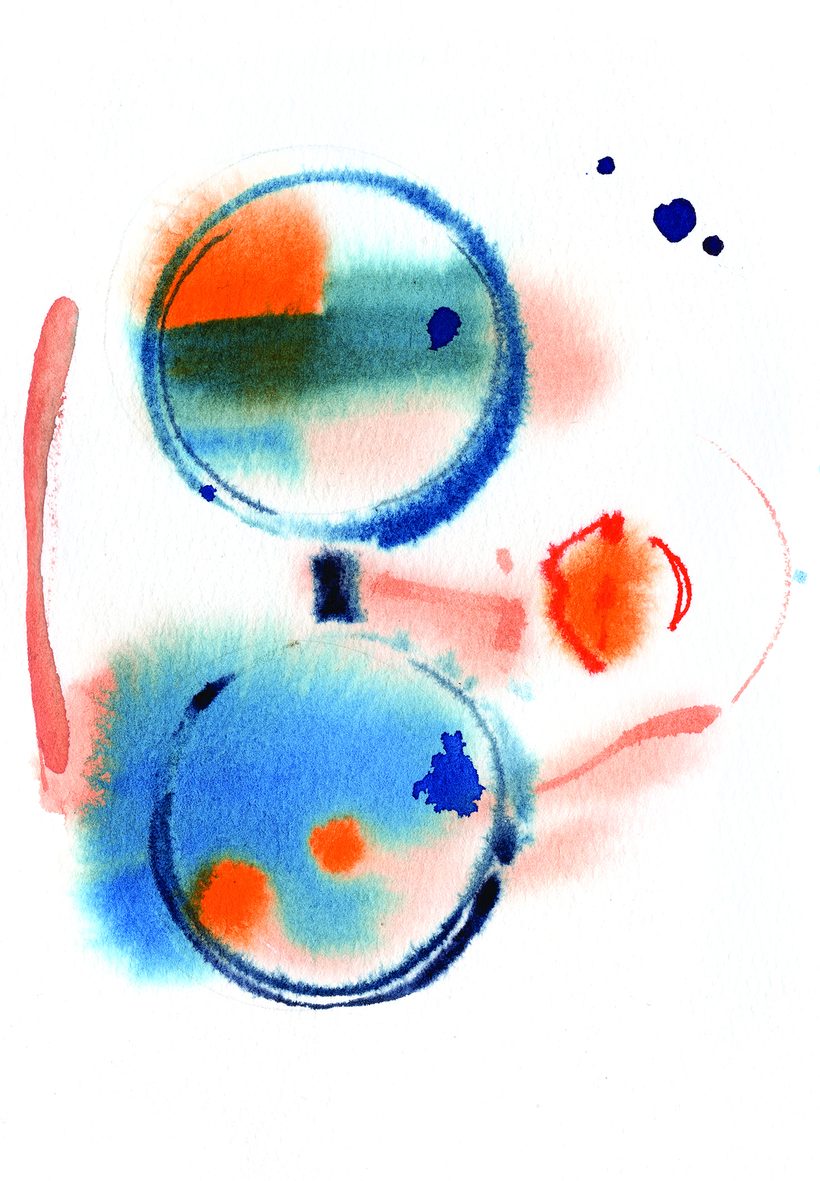 Enso, a watercolour illustration by Lihuà from the Daydreams collection.