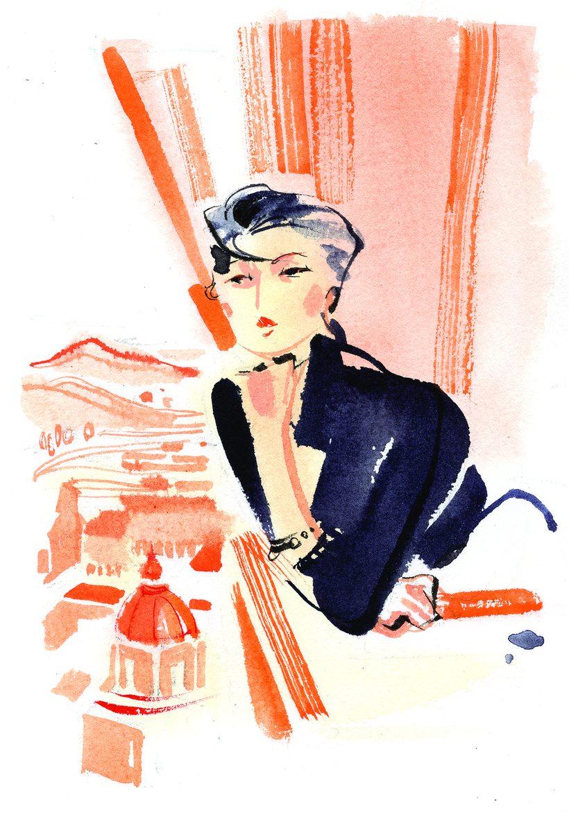 Fine Wine, a watercolour illustration by Lihuà from the Daydreams collection.