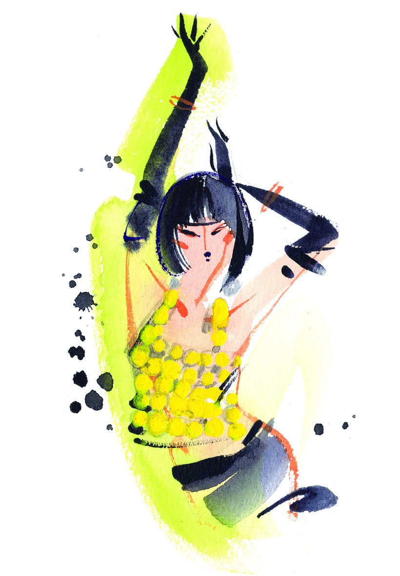 Sakura Shake, a watercolour illustration by Lihuà from the Daydreams collection.