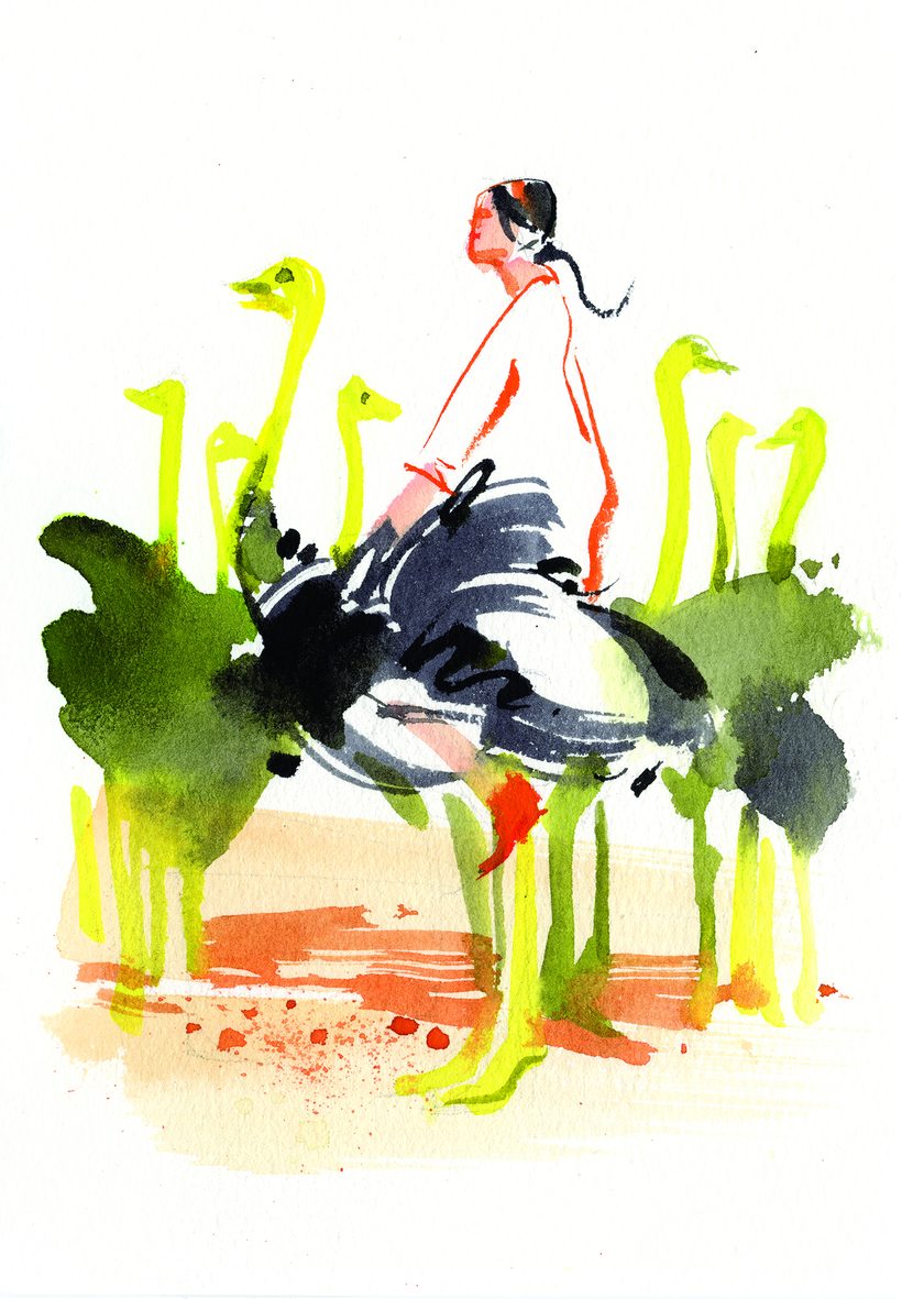 Who runs the world, a watercolour illustration by Lihuà from the Daydreams collection.