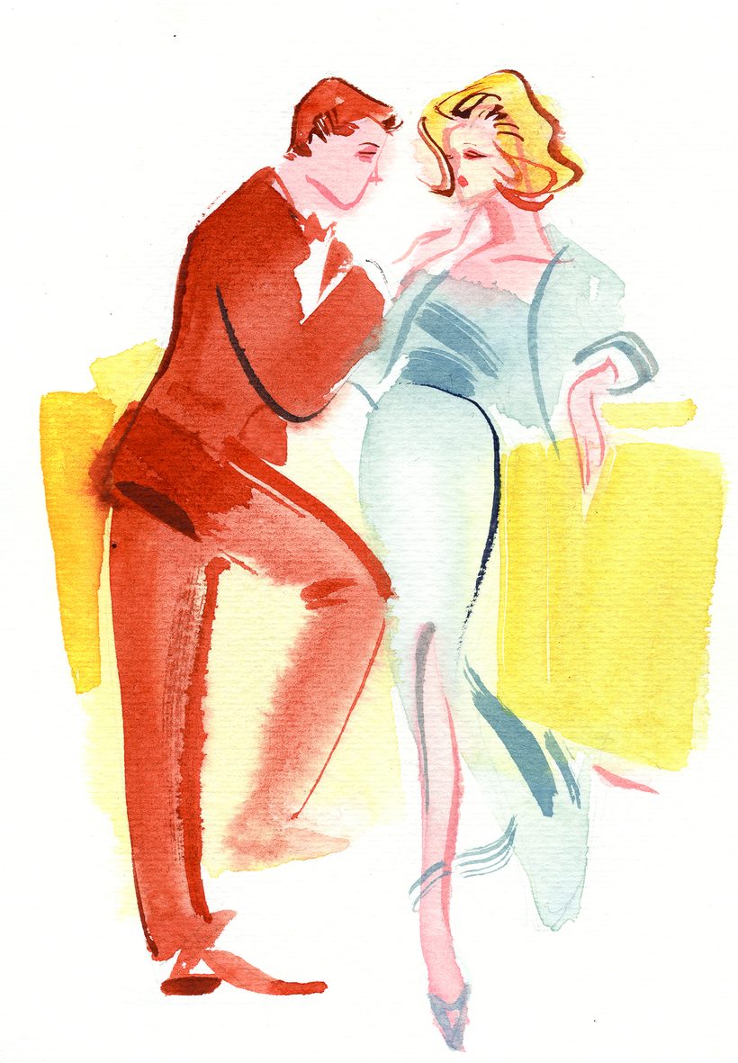 I take care of you, a watercolour illustration by Lihuà from the Daydreams collection.