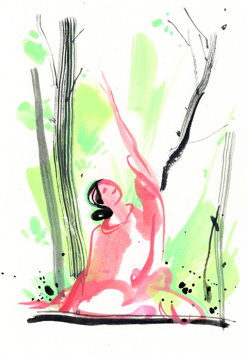 The Buddha Palm, a watercolour illustration by Lihuà from the Daydreams collection.