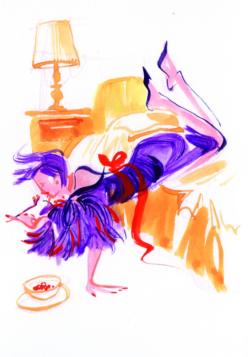 Le Grande Maison Dior, a watercolour illustration by Lihuà from the Daydreams collection.