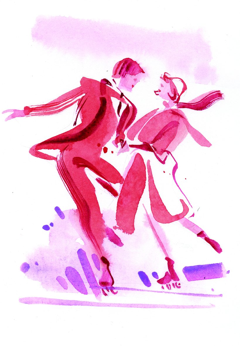 Let the good times roll, a watercolour illustration by Lihuà from the Daydreams collection.