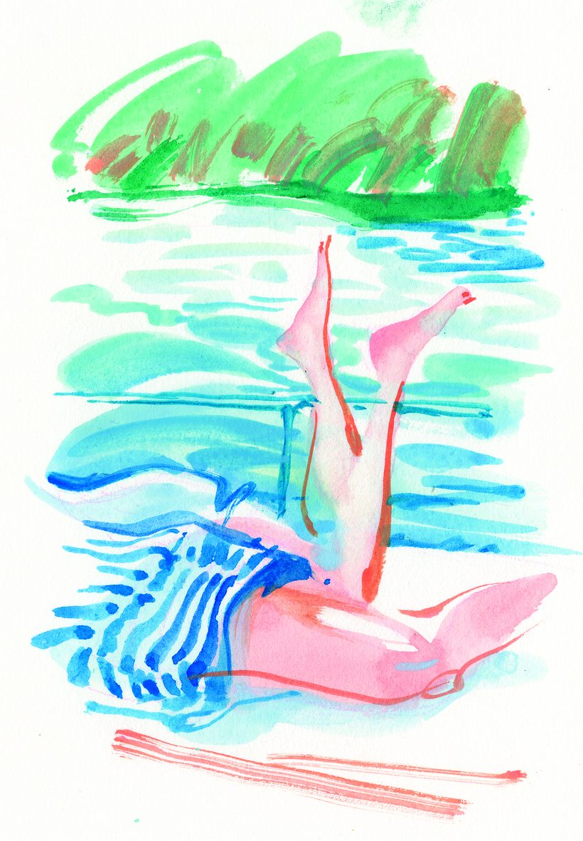 Madonna di Puglia, a watercolour illustration by Lihuà from the Daydreams collection.