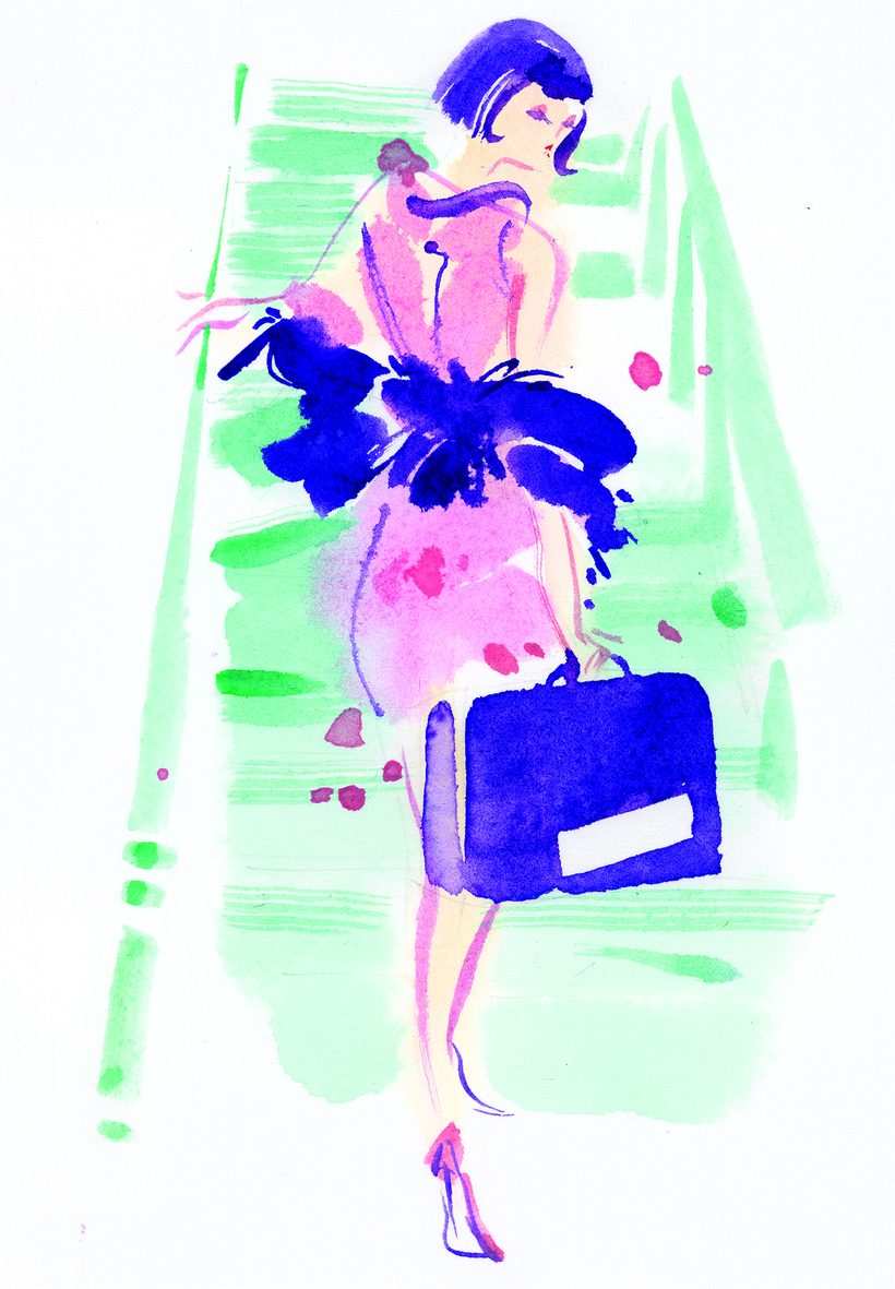 Come with me, a watercolour illustration by Lihuà from the Daydreams collection.