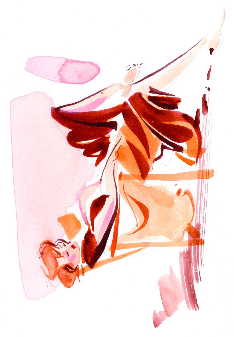 Aperol S Cinderella, a watercolour illustration by Lihuà from the Daydreams collection.