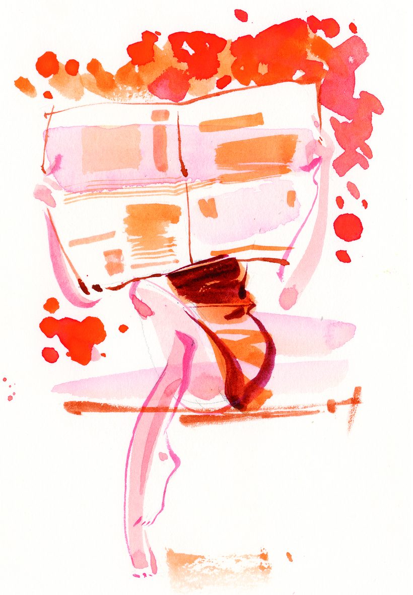 O Bella Ciao, a watercolour illustration by Lihuà from the Daydreams collection.