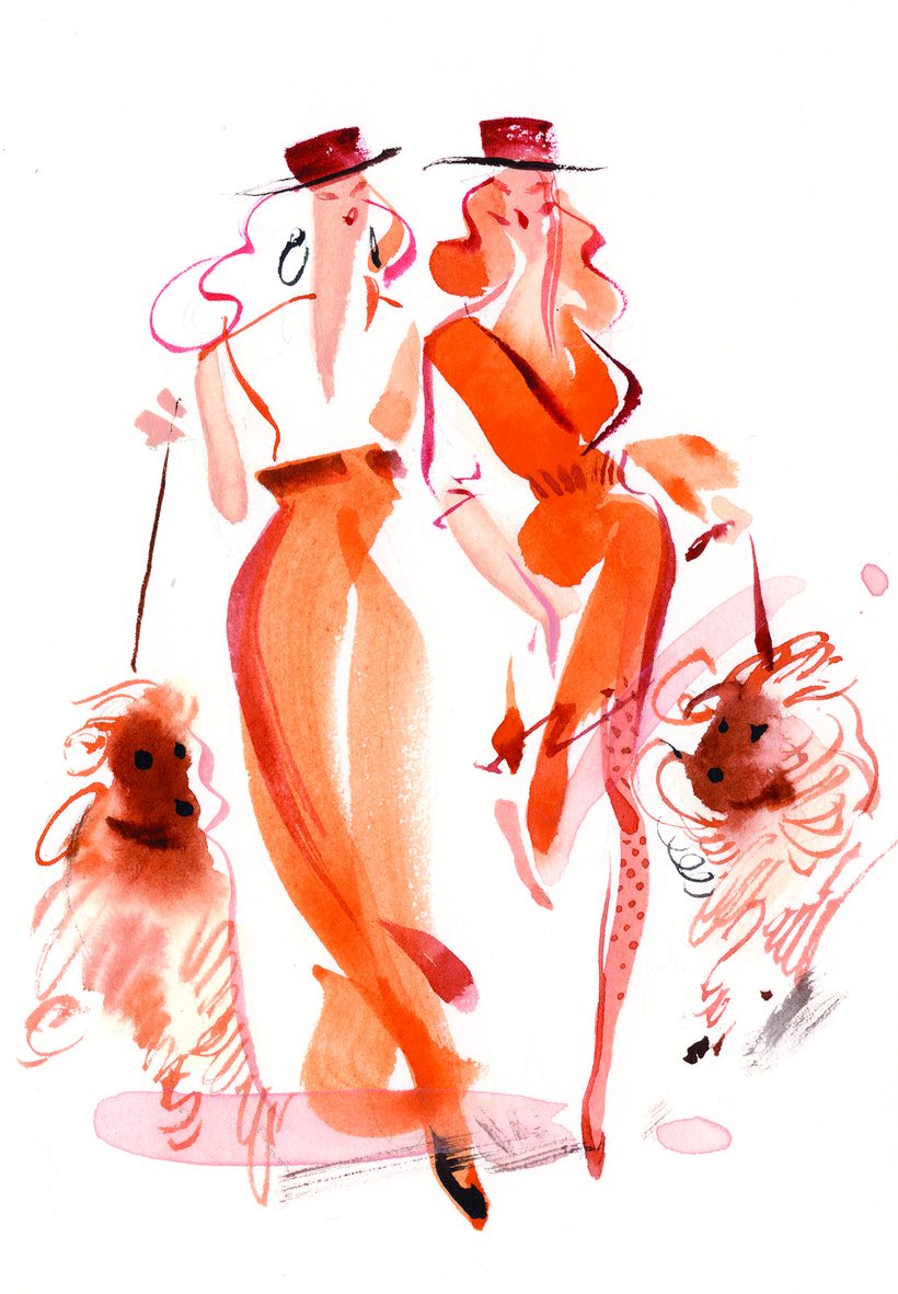 Tell me more, a watercolour illustration by Lihuà from the Daydreams collection.