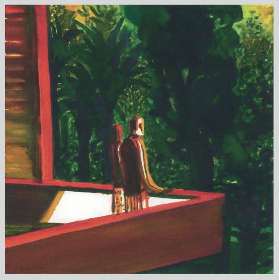 Lorenzo Mattotti illustration, Guardando il Bosco, 2022.