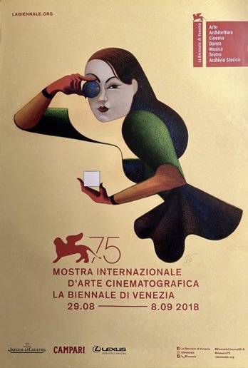 Lorenzo Mattotti poster illustration for La Biennale di Venezia, 2018.